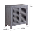 Steve Silver Rio Farmhouse Antiqued Gray Wood Accent Cabinet