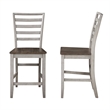 Abacus Two-tone Smokey Alabaster and Brown Counter Chair
