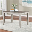 Abacus Two-tone Smokey Alabaster and Brown 7-piece Counter Dining Set