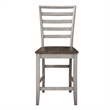 Abacus Two-tone Smokey Alabaster and Brown 7-piece Counter Dining Set