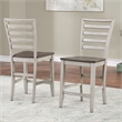 Abacus Two-tone Smokey Alabaster and Brown 7-piece Counter Dining Set
