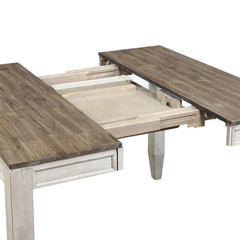 Abacus Two-tone Smokey Alabaster and Brown 9-piece Counter Dining Set