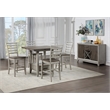 Abacus Two-tone Smokey Alabaster and Brown 54-inch Server