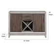 Abacus Two-tone Smokey Alabaster and Brown 54-inch Server