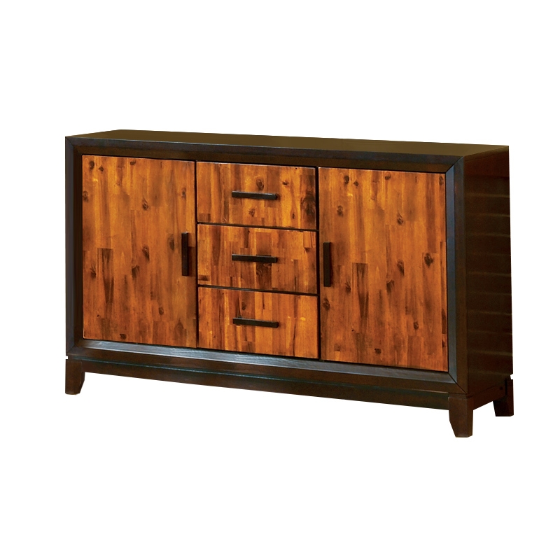 Abaco Buffet Sideboard in Two Tone Cherry Wood Finish