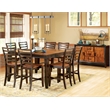 Abaco Buffet Sideboard in Two Tone Cherry Wood Finish