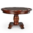 Steve Silver Company Tournament Brown Top Poker Table in Cherry