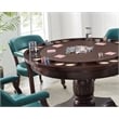 Steve Silver Company Tournament Brown Top Poker Table in Cherry
