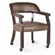 Steve Silver Company Tournament Captains Chair with Casters in Brown