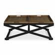 Topeka Walnut and Ebony Solid Wood Cocktail Table