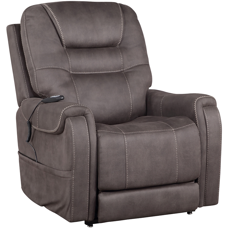 Brisbane Stone Microfiber Power Lift Chair with Heat