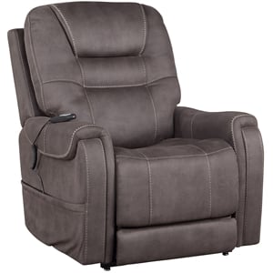 Brisbane Stone Microfiber Power Lift Chair with Heat