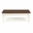 Joanna Farmhouse Two-tone Ivory and Mocha Wood Coffee Table