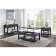 Yves Rubbed Charcoal Wood 2-drawer Sofa Table