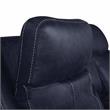 Valencia Ocean Blue Faux Leather Dual Power Reclining Console Loveseat