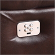 Denver Brown Leather 6-Piece Power Reclining Sectional
