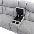 Park City Polyester Fabric Upholstered 6-Piece Dual-Power Reclining Sectional