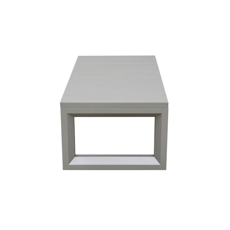 Dalilah Gray Aluminum Patio Cocktail Table