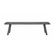 Marina Brown Aluminum Patio Backless Bench