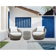 Adeline Driftwood Gray Wicker Patio 3-Pack