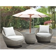 Adeline Driftwood Gray Wicker Patio 3-Pack