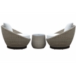 Adeline Driftwood Gray Wicker Patio 3-Pack