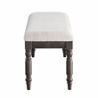 Hutchins Washed Espresso Wood Dining Bench