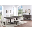 Hutchins Washed Espresso Wood Dining Table