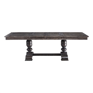 Hutchins Washed Espresso Wood Dining Table