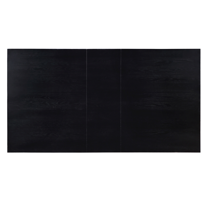 Yves Rubbed Charcoal Wood Counter Height Storage 7-Piece Dining Set
