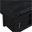 Yves Rubbed Charcoal Wood Counter Height Storage 7-Piece Dining Set