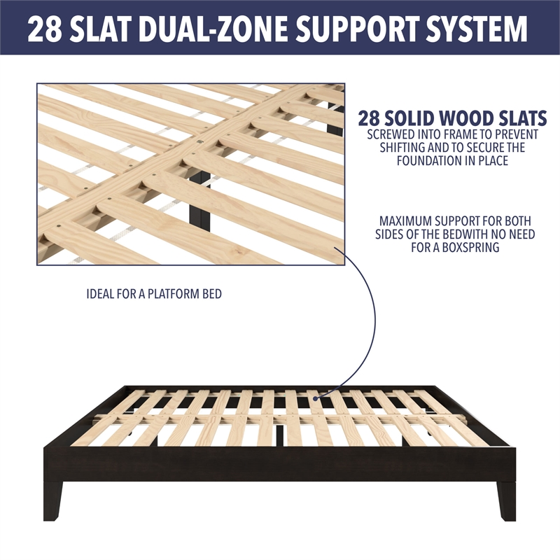 Steve Silver Nix King Black Wood Platform Bed