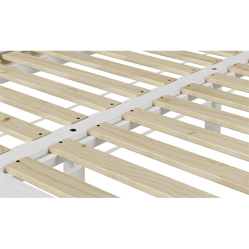 Steve Silver Nix Full White Wood Platform Bed