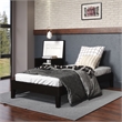 Steve Silver Company Nix Wood Twin Platform Bed in Black Finish