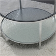Frostine 3-Piece Chrome and Tempered Glass Occasional Set