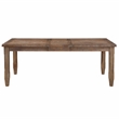 Riverdale Light Brown Distressed Wood Extendable Dining Table