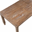 Riverdale Light Brown Distressed Wood Extendable Dining Table