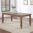 Riverdale Light Brown Distressed Wood Extendable Dining Table
