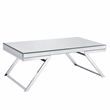 Alfresco Mirrored Glass and Chrome Metal 3-Piece Occasional Set