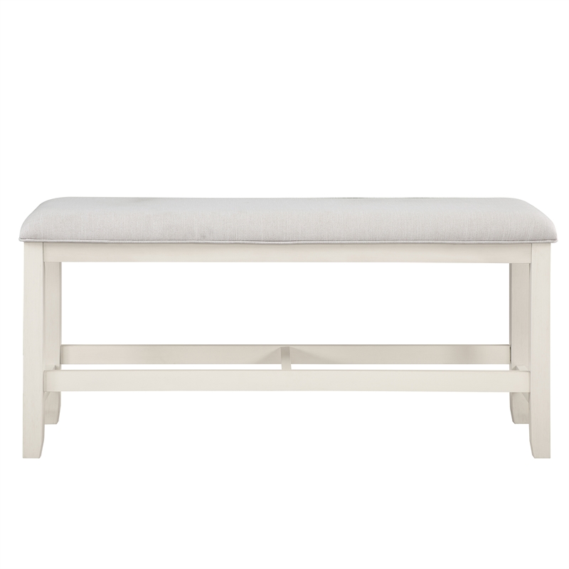 steve silver modern hyland wood counter bench