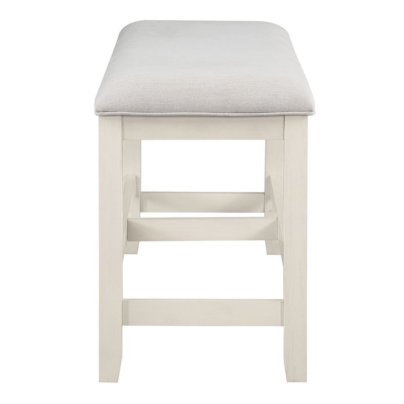 steve silver modern hyland wood counter bench