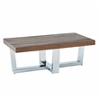 Laredo Chestnut Wood and Chrome 3-piece Occasional Set