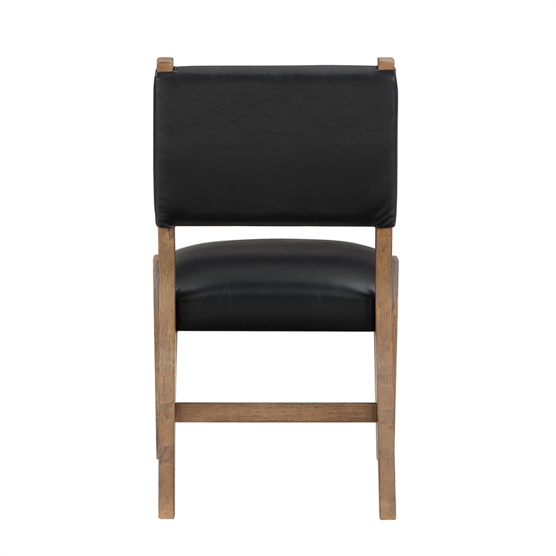 Steve Silver Atmore Dark Driftwood Wood Side Chair
