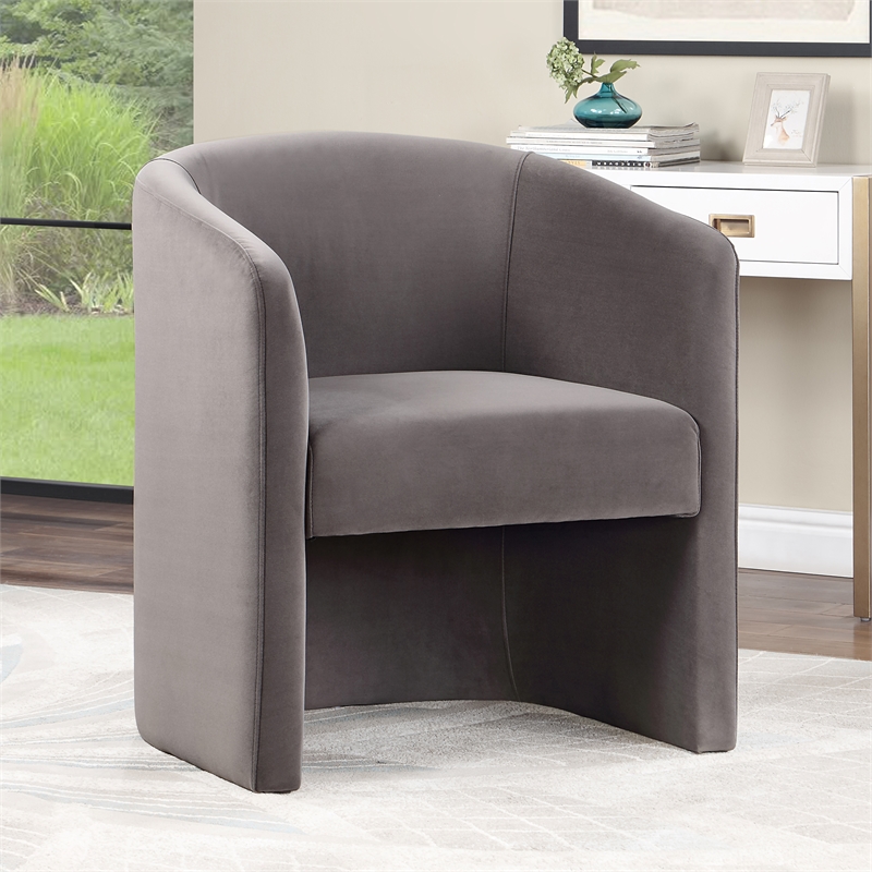 Iris Upholstered Dining or Accent Chair Fog Gray
