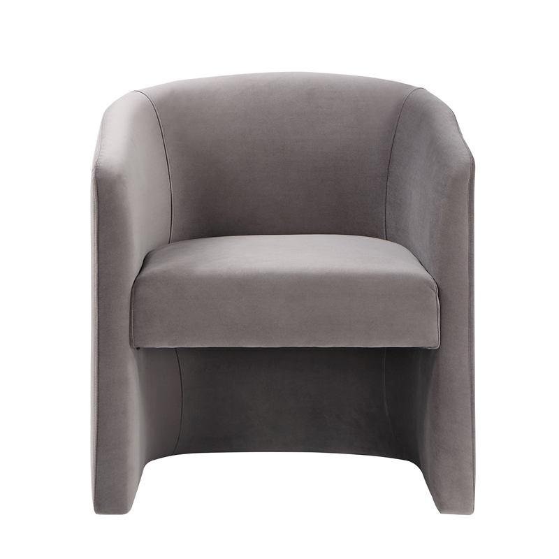 Iris Upholstered Dining or Accent Chair Fog Gray