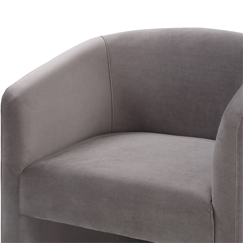 Iris Upholstered Dining or Accent Chair Fog Gray