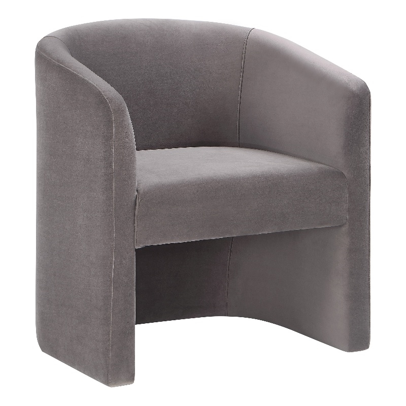 Iris Upholstered Dining or Accent Chair Fog Gray