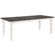 Heston Weathered White 84 in. Wood Dining Table