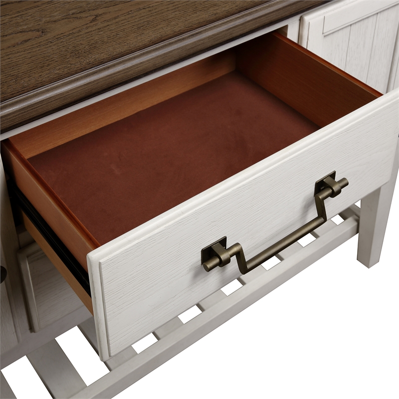 Steve Silver Pendleton Ivory and Brown 56