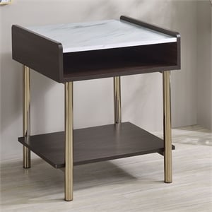 Steve Silver Carrie Walnut Finished  20&quot Wood End Table